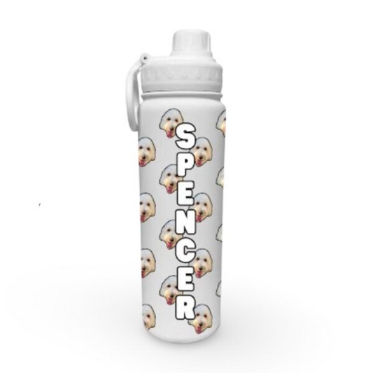 Dog Repeat – 360 Wrap Water Bottle