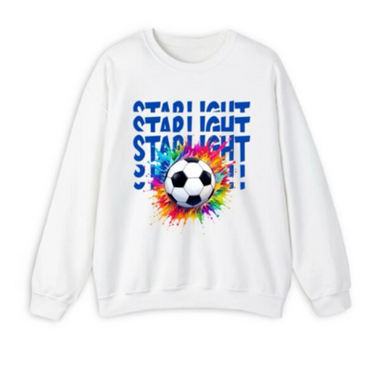 Girl’s Soccer Paint Sweatshirt