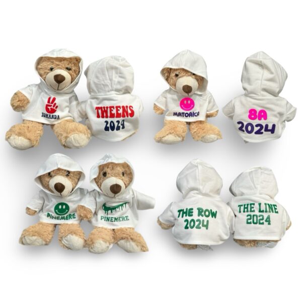Custom Camp Teddy Bear in a Hoodie