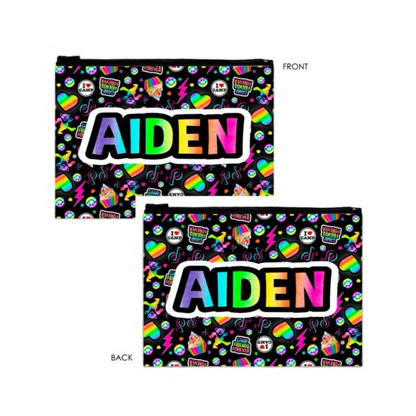 Plush Zipper Pouch (9″ x 12″)