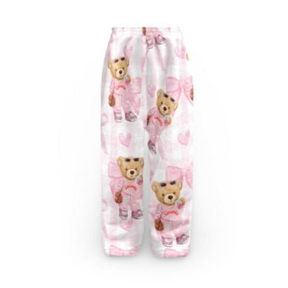 Fuzzy Bears & Bows Camp Pajama Pants