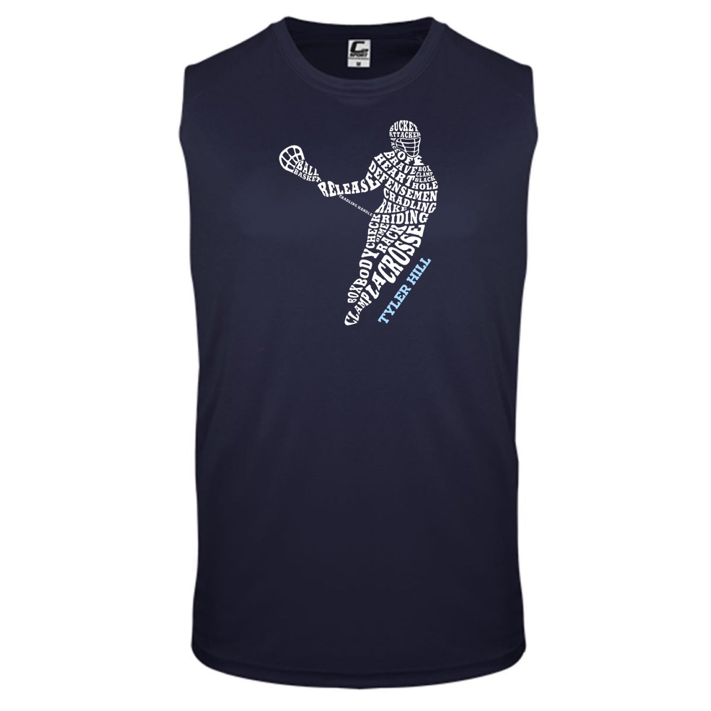 Sports Typography Shirt - Lacrosse - LAX - Custom Press