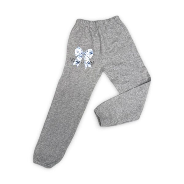 IHC Toile Bow Gray Sweatpants – Youth Small