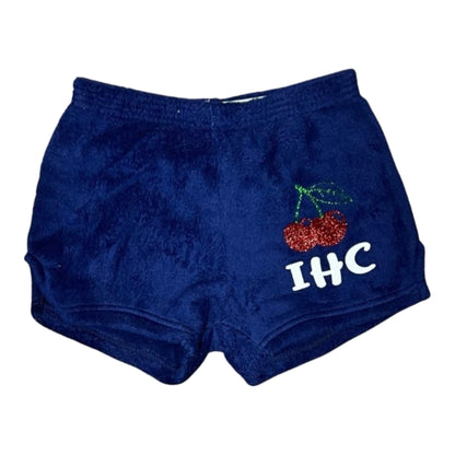 Pajama Shorts with Camp Name and Cherries - Made Love and Kisses