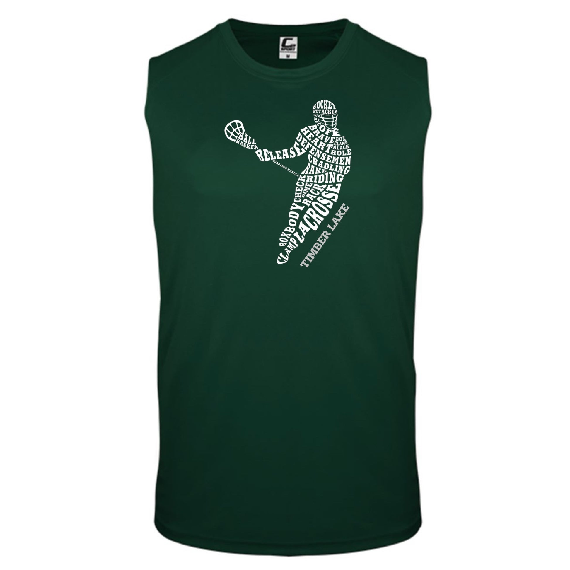 Sports Typography Shirt - Lacrosse - LAX - Custom Press