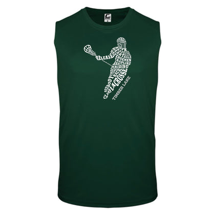 Sports Typography Shirt - Lacrosse - LAX - Custom Press