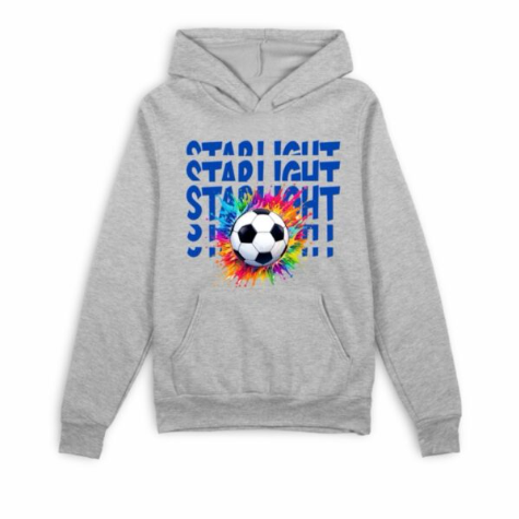 Girl’s Soccer Paint Sweatshirt