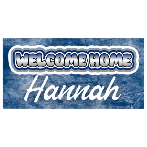 Welcome Home Banner – Grunge & Bubble Spray (55″ x 30″)