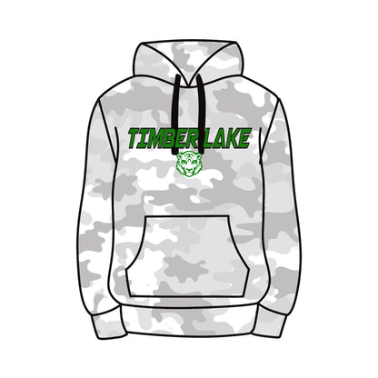 Grey Camo Hoodie - Custom Press