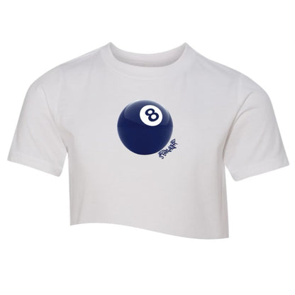8 Ball - Girl's Cap Sleeve Shirt - Custom Press