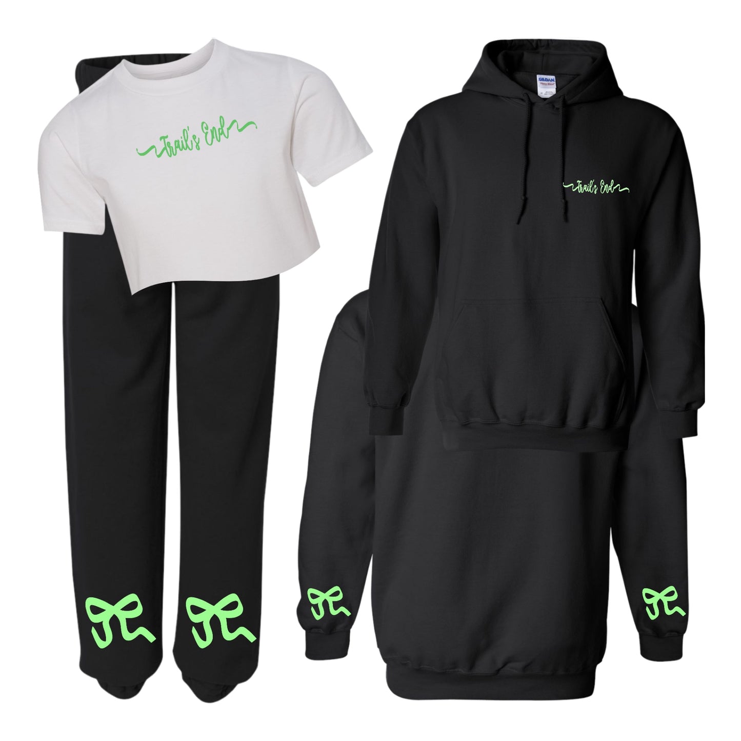 Ribbon Hoodie - Sweatpants - Shirt- Custom Press