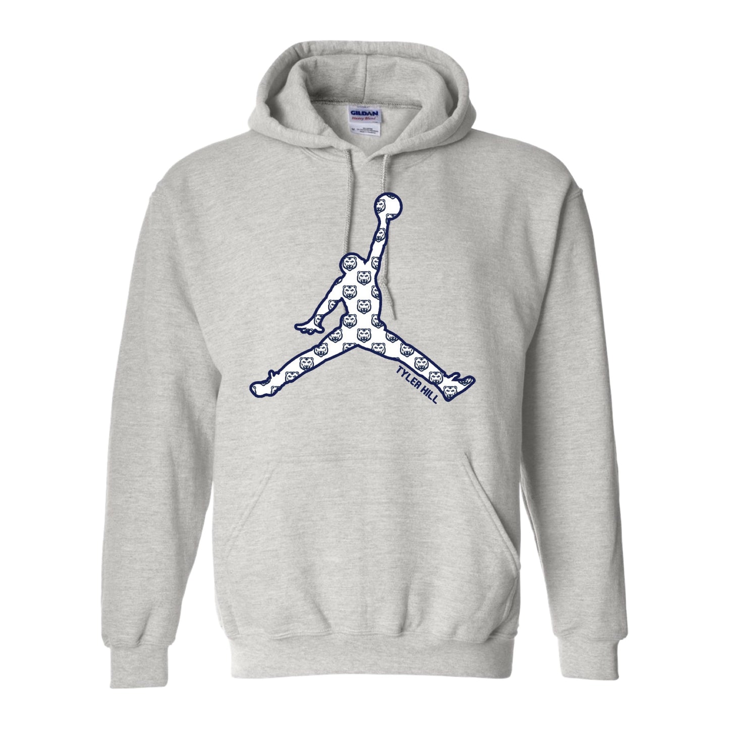 Logo Jump Man Hoodie - Custom Press