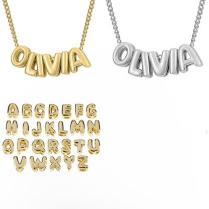 Bubble Lettter Necklace