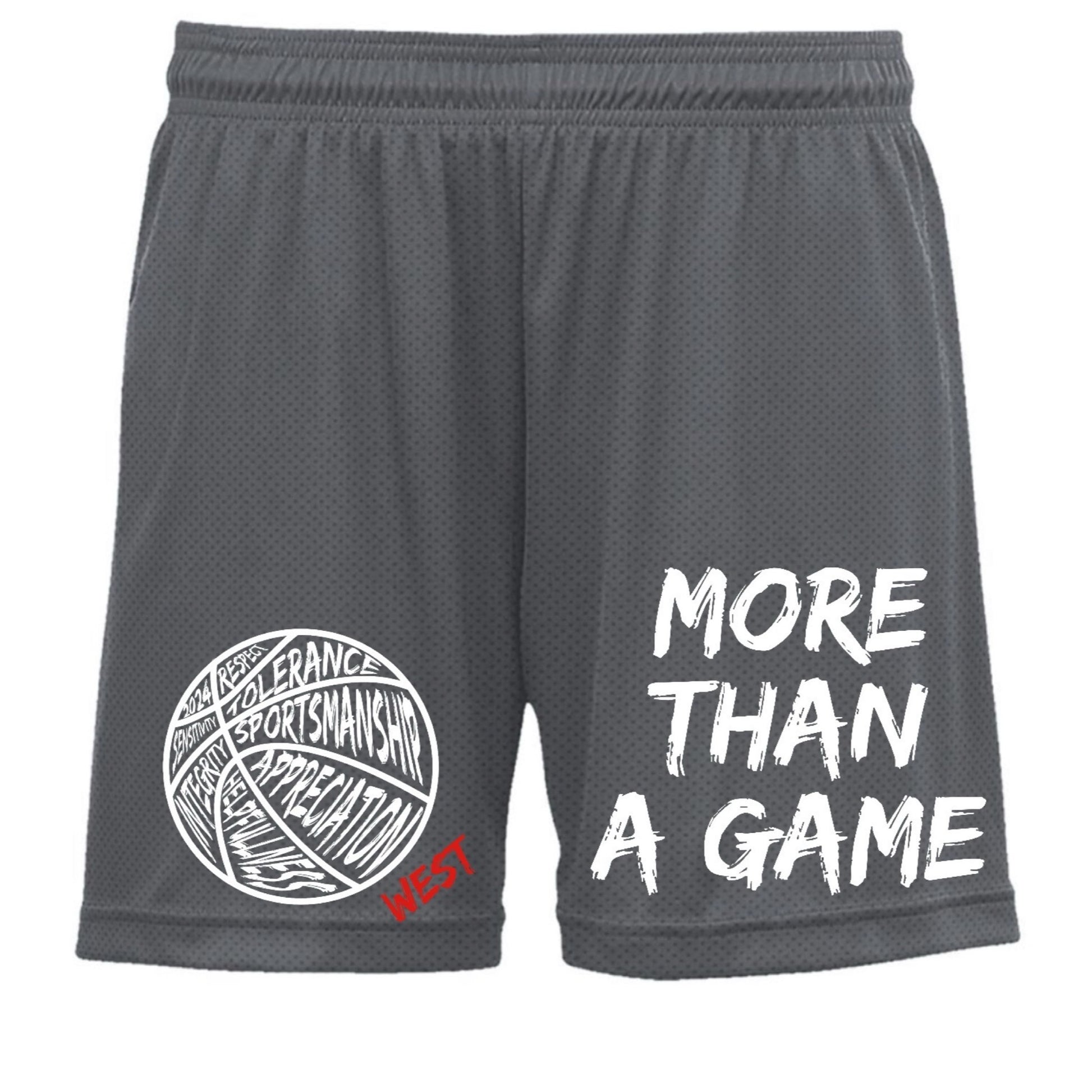 More Than a Game Mesh Shorts - Custom Press