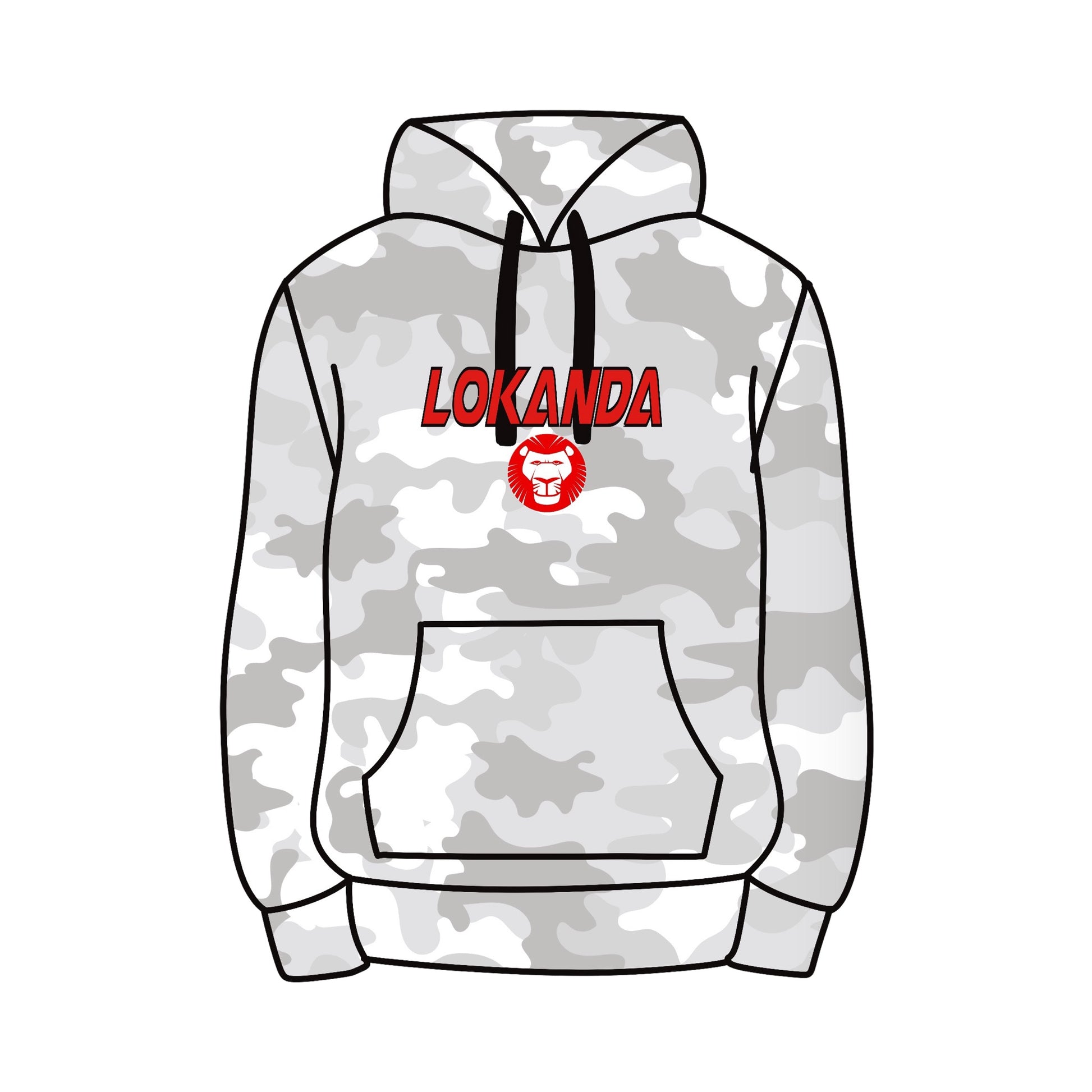 Grey Camo Hoodie - Custom Press