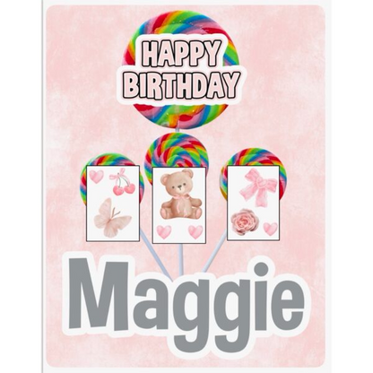 Autograph Cling It - Lollipop Bouquet