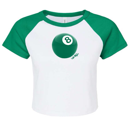 8 Ball - Girl's Cap Sleeve Shirt - Custom Press