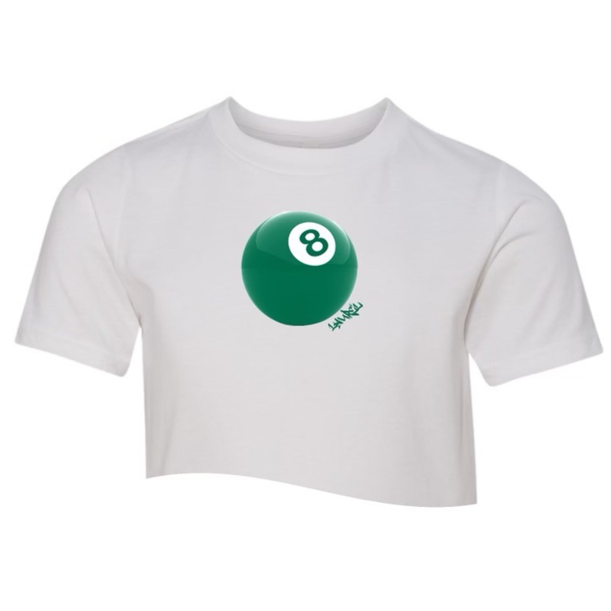 8 Ball - Girl's Cap Sleeve Shirt - Custom Press