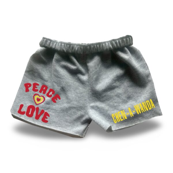 Peace Rainbow Love Camp Cut Sweatshorts