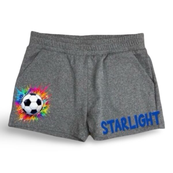 Girl’s Soccer Paint Splat Suzette Shorts (Youth)