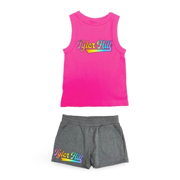 Pastel Rainbow Camp Suzette Shorts (Youth)