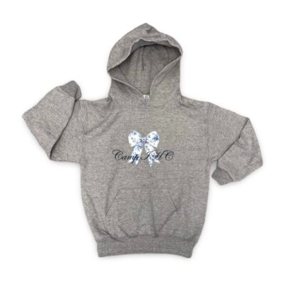 IHC Toile Bow Grey Hoodie – Youth Small