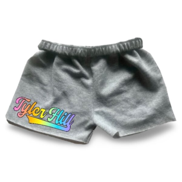 Pastel Rainbow Camp Cut Sweat-shorts