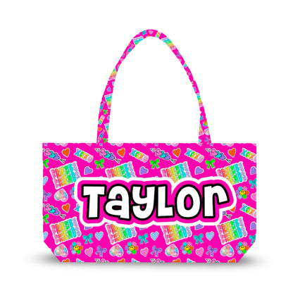 Plush Zipper Tote Bag - 24" x 13"