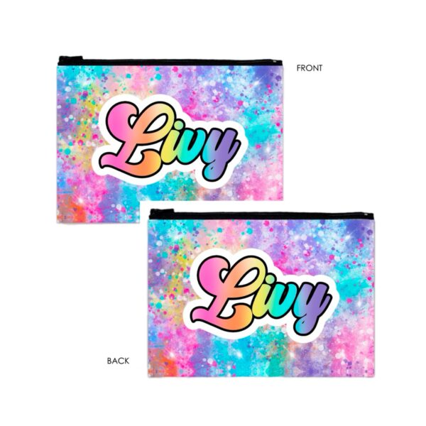 Plush Zipper Pouch (9″ x 12″)