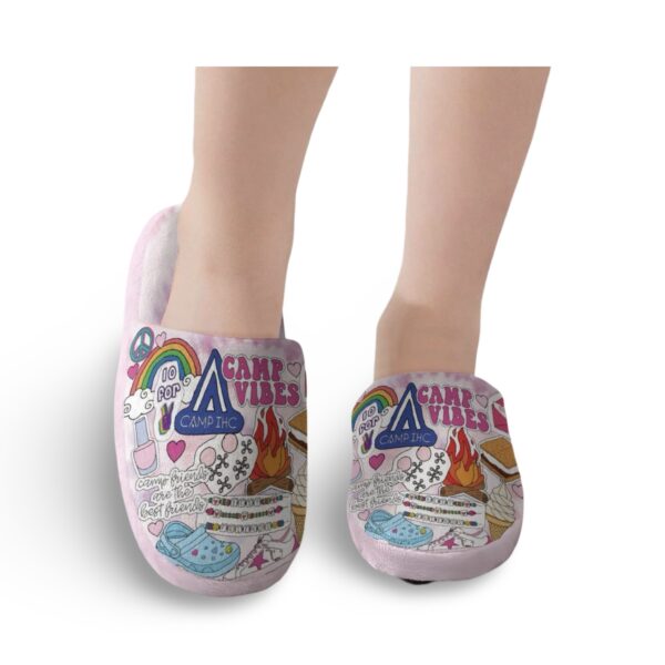 Preppy Girl Fuzzy Slippers