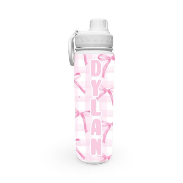 Pink Bows – 360 Wrap Water Bottle